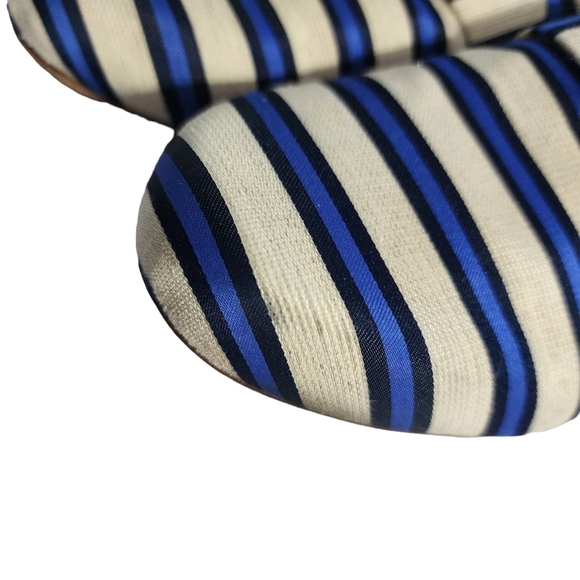 Tabitha Simmons Striped Flats Fabric Loafers 39 - Picture 5 of 7